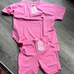 Sabo Skirt biker shorts and shirt set